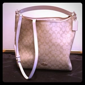 New COACH Signature Celeste Convertible Hobo bag